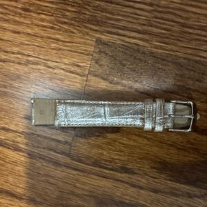 Michelle metallic LeatherWatch Band